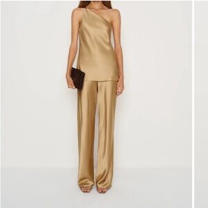 New Reformation 2 piece silk set size 6